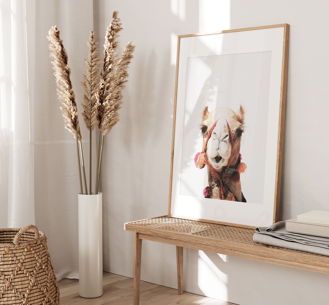 Camel Print Bohemian Decor Safari Nursery Poster - Image 3