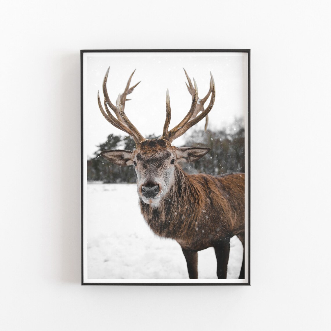 Deer Art Print, Modern Minimalist Poster - Image 2