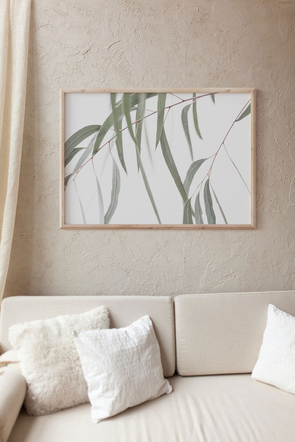 Eucalyptus Botanical Farmhouse Art Print, Horizontal - Image 3