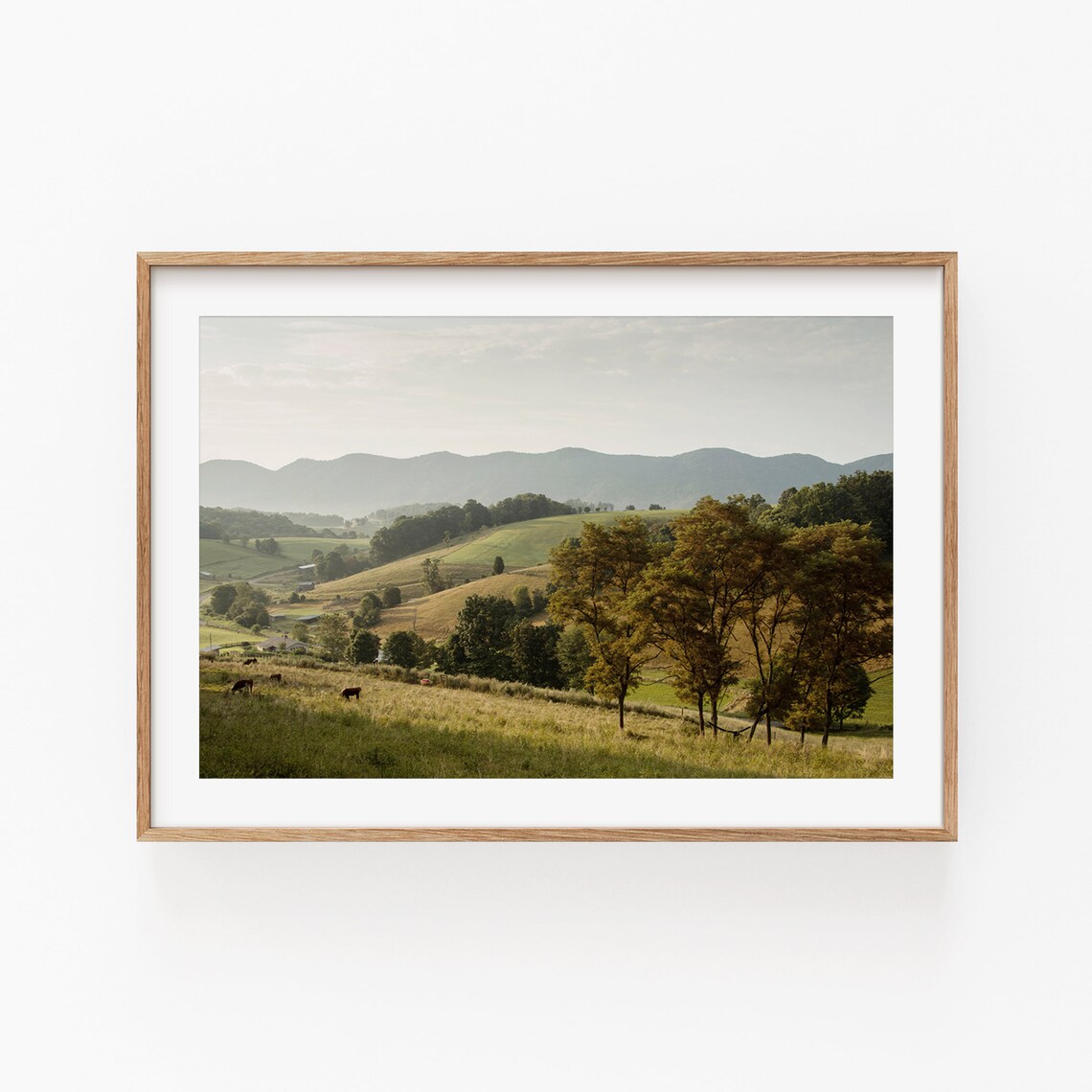 Wild Horse Mountain Nature Art Print, Minimalist