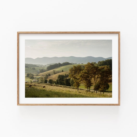 Wild Horse Mountain Nature Art Print, Minimalist