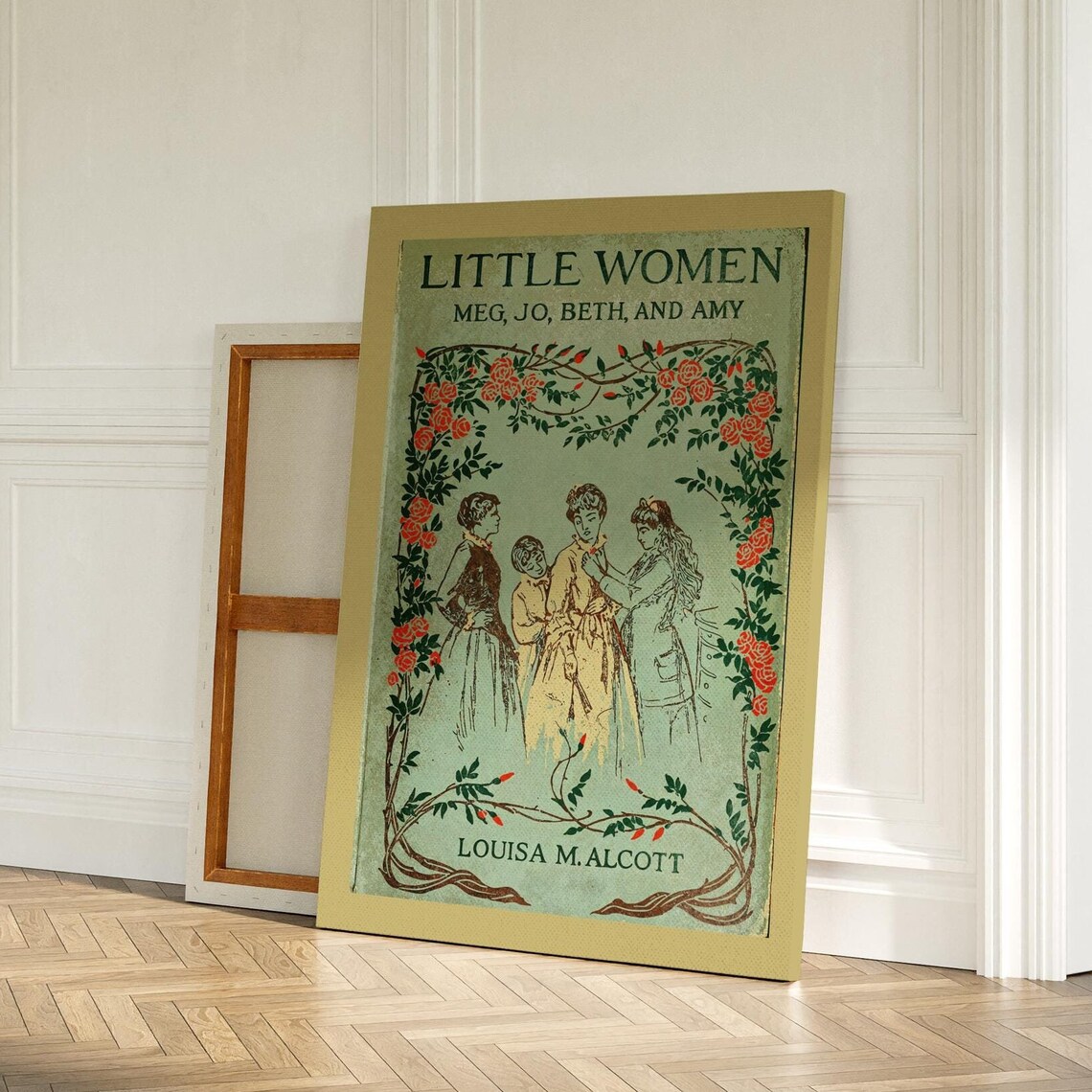 Little Women Meg Jo Beth And Amy Classic Book Cover Art Poster
