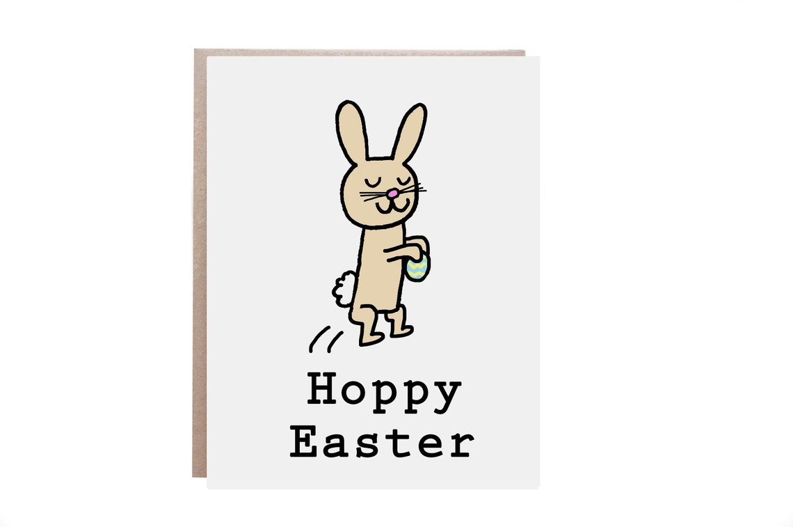 Hoppy Easter Bunny, Easter Card
