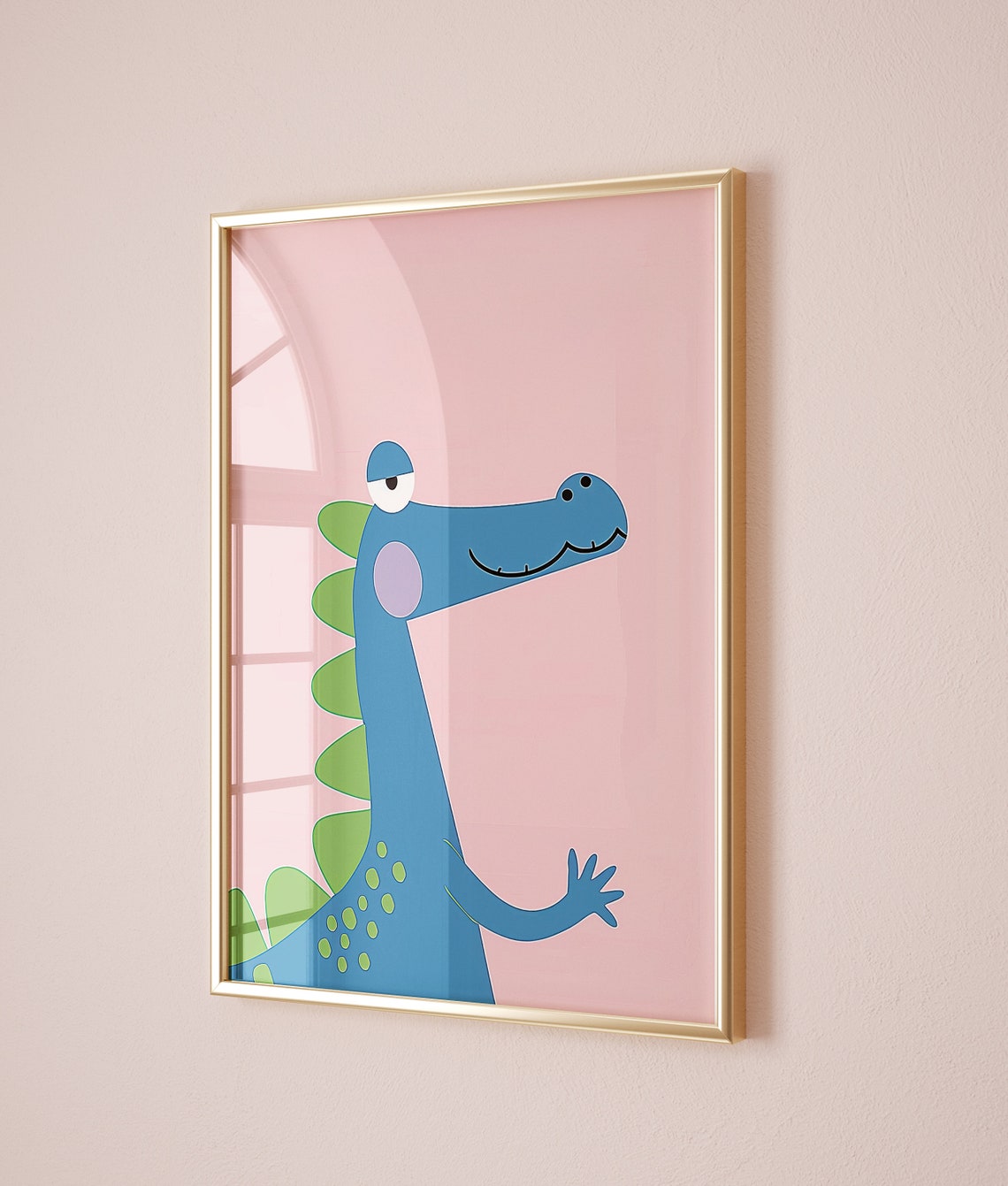 Cute Alligator Art Poster for Kids Room Playful Nursery Decor - Image 2