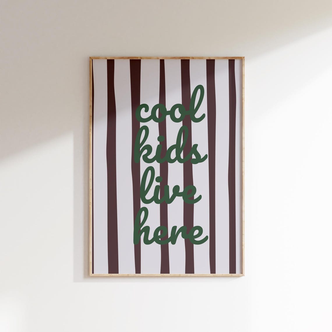 Playroom Poster Cool Kids Live Here Wall Art Modern Nursery Decor Playroom Poster Lavender Child Art