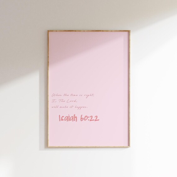 Minimalist Modern Christian Wall Art Bible Verse Wall Art Isaiah 60 22 Print Religious Home Decor Trendy Scripture Art