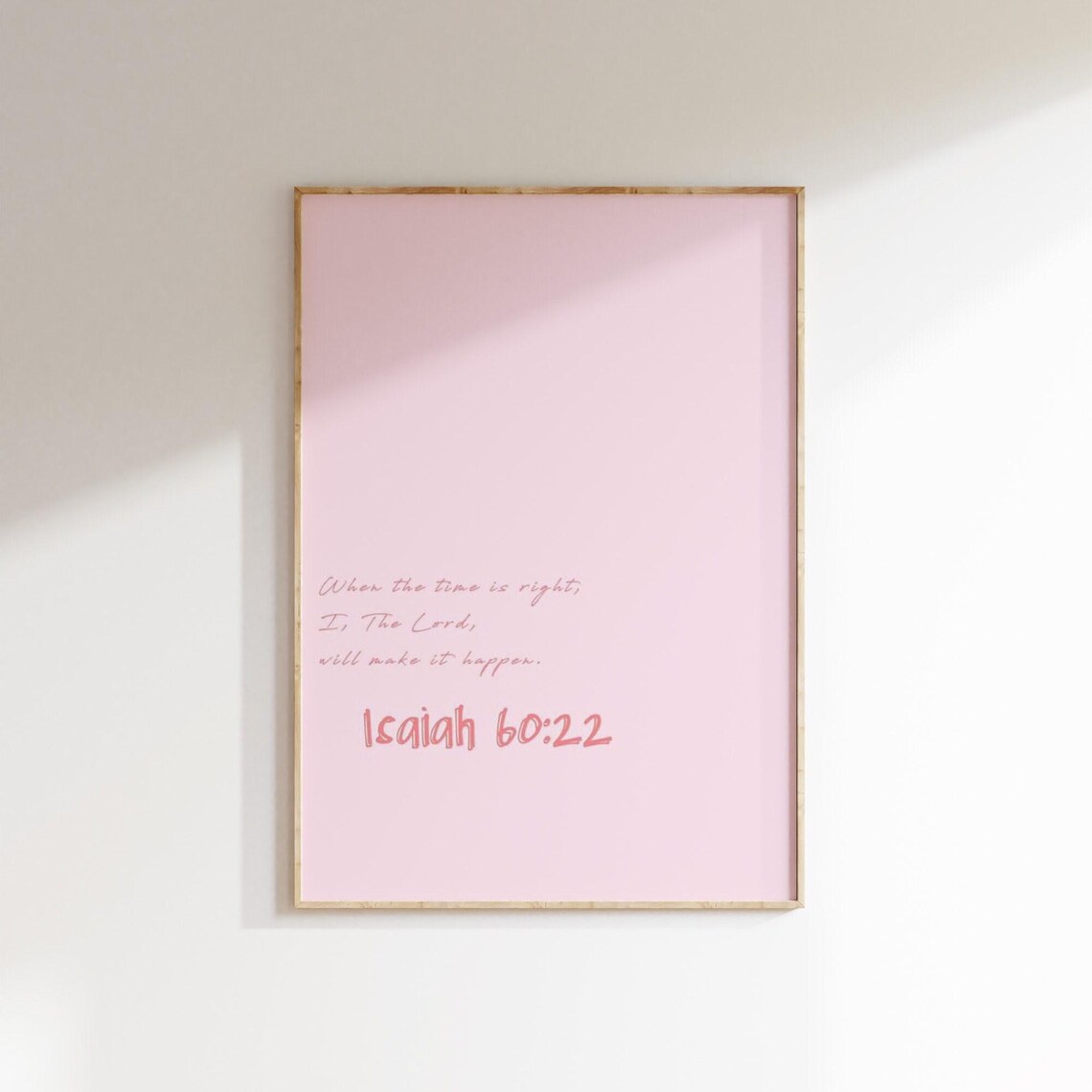 Minimalist Modern Christian Wall Art Bible Verse Wall Art Isaiah 60 22 Print Religious Home Decor Trendy Scripture Art