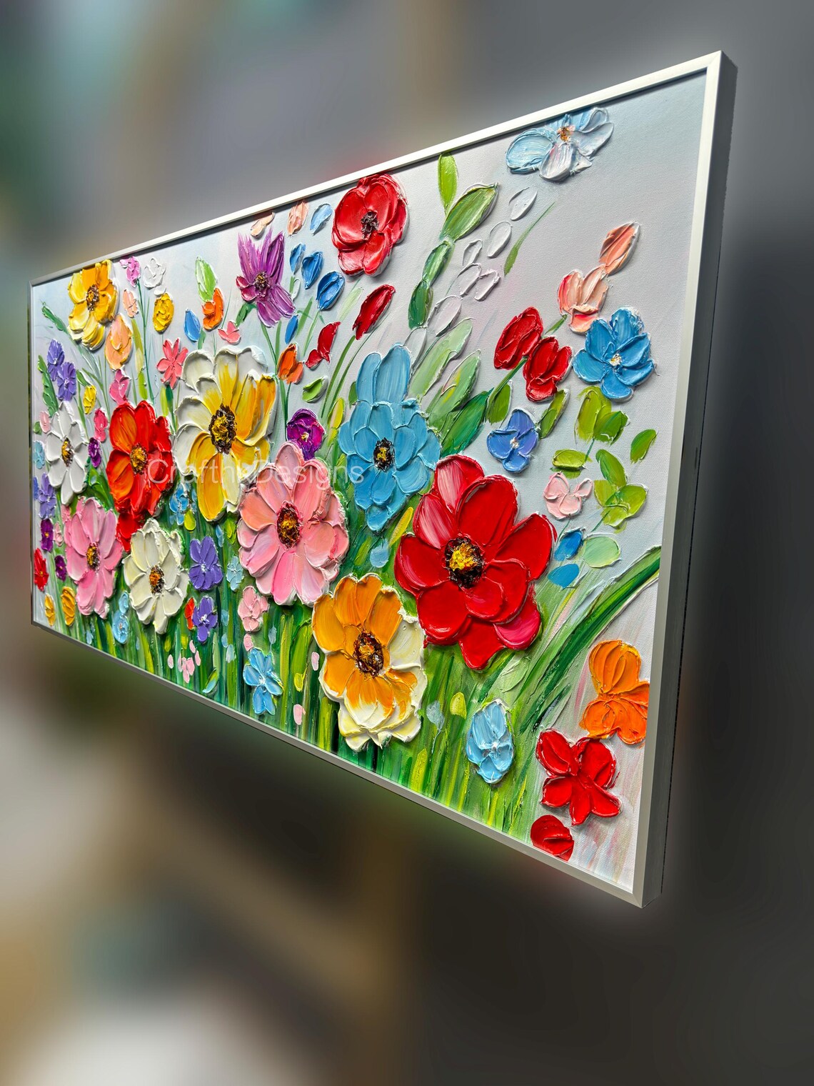 Boho Floral Meadow Art Print, Valentine's Gift - Image 2