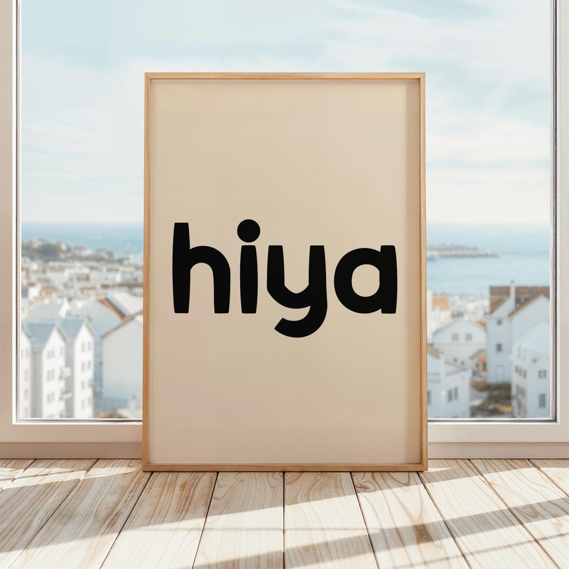 Hiya Print Funny Welcome Hallway Art Print