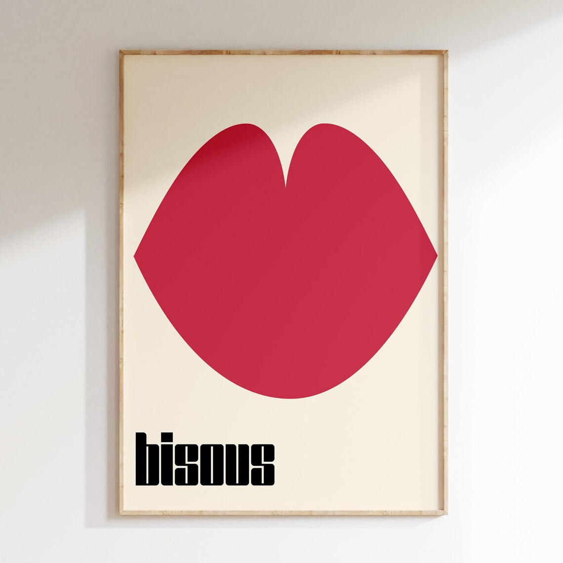 Music Inspired Printmon Coeur French Song Poster