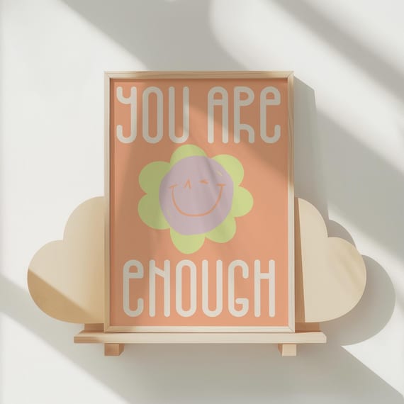 Face Colorful Print For Kids Wall Art Nursery Poster Room Decor Baby Shower Gift Playroom Quote