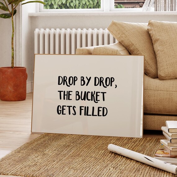 Inspirational Quote Art Print Trendy Typography Poster