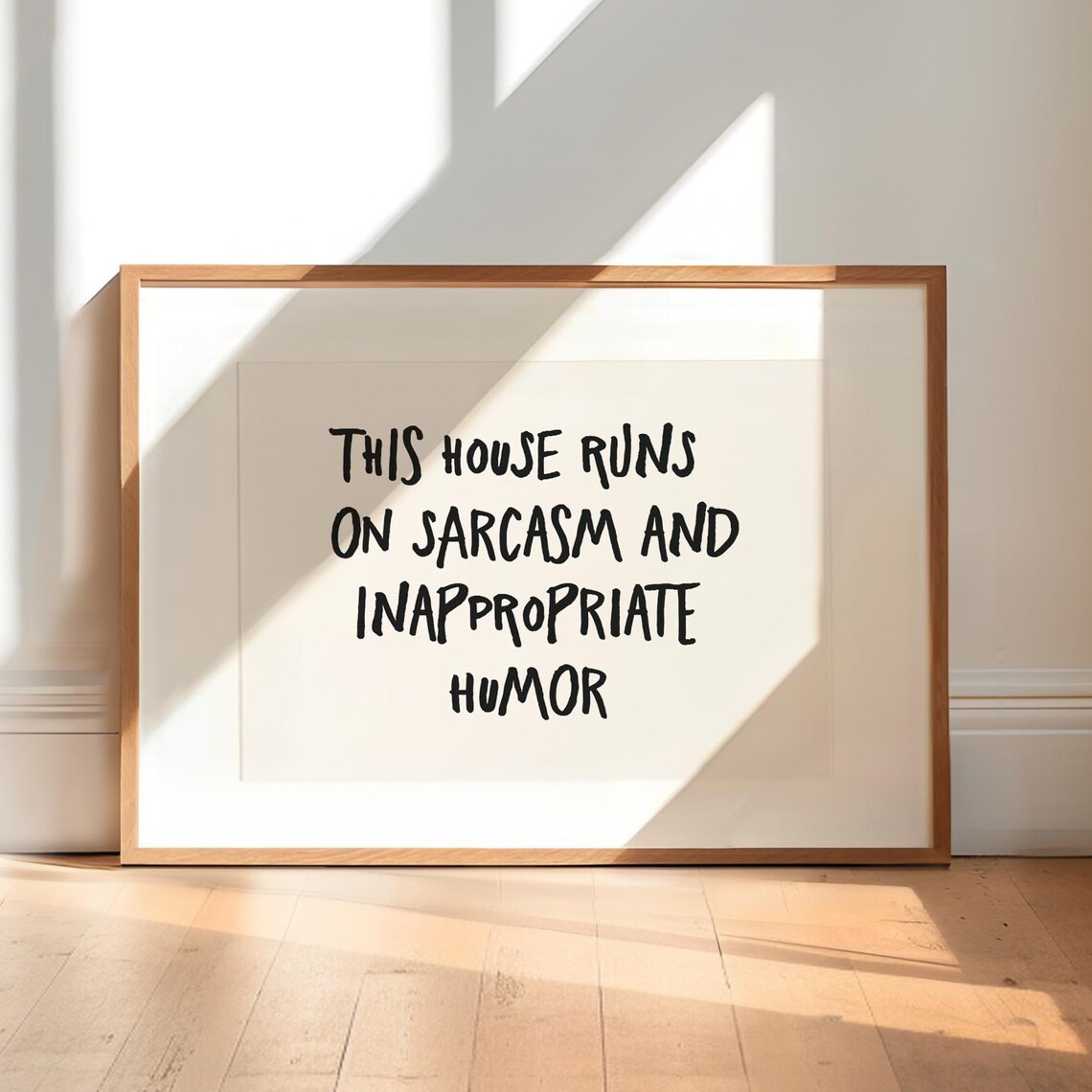 Sarcasm And Inappropriate Humor Typography Art Print