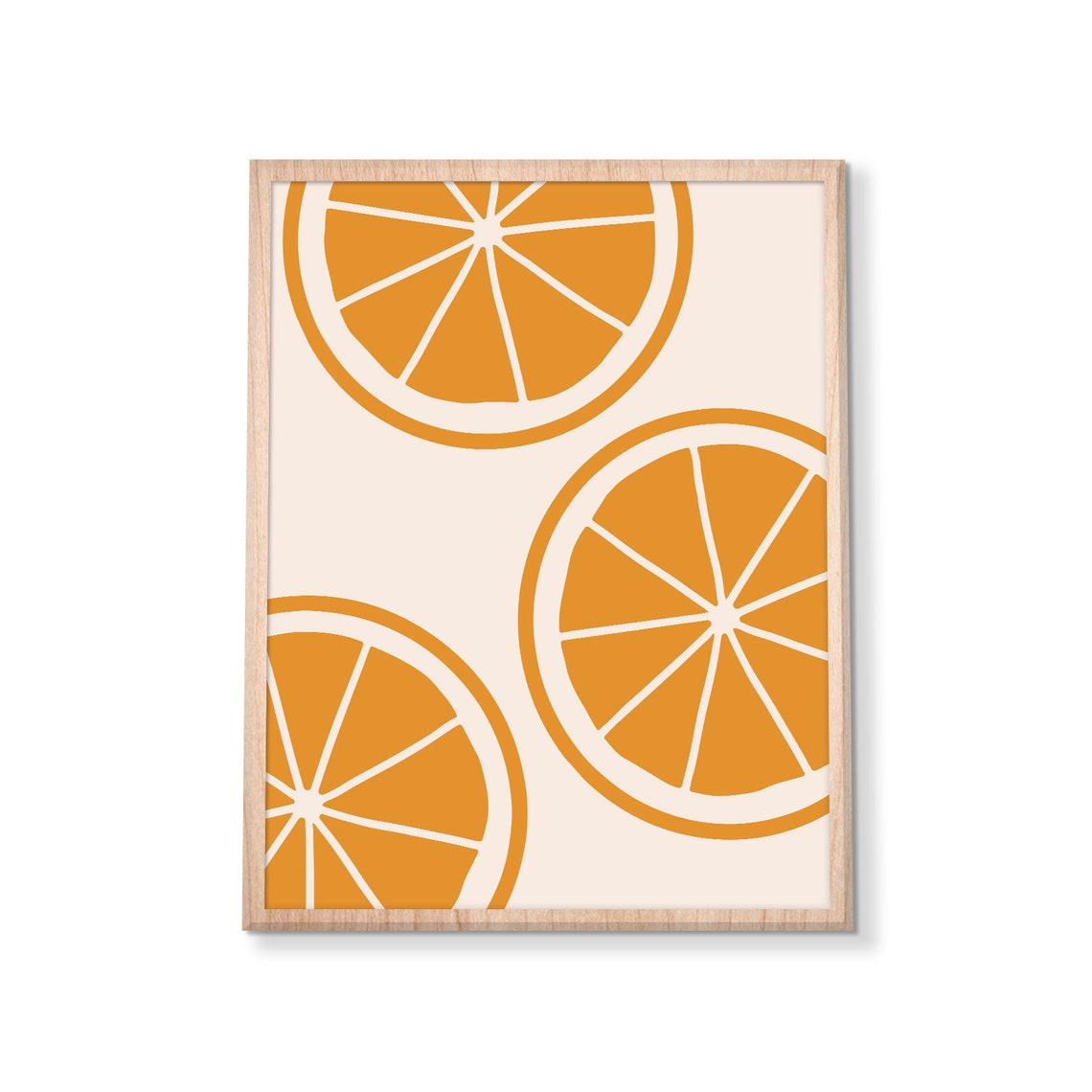 Orange Print Orange Slice Wall Art Kitchen Print Cute Modern Boho Print Fruit Art Kitchen Decor Orange Poster Instant - Image 3