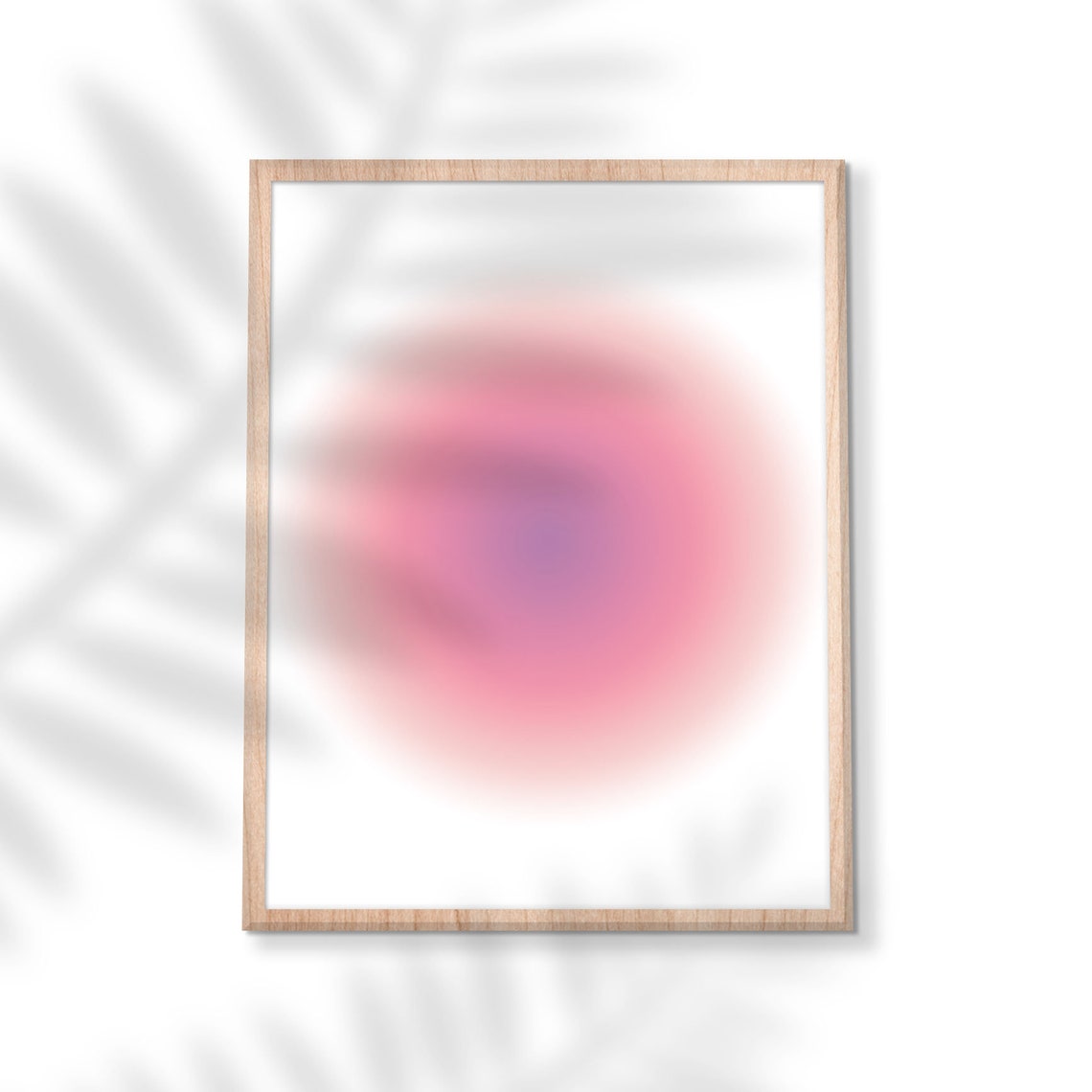 Pink Purple Aura Gradient Abstract Spiritual Calming Wall Poster - Image 3