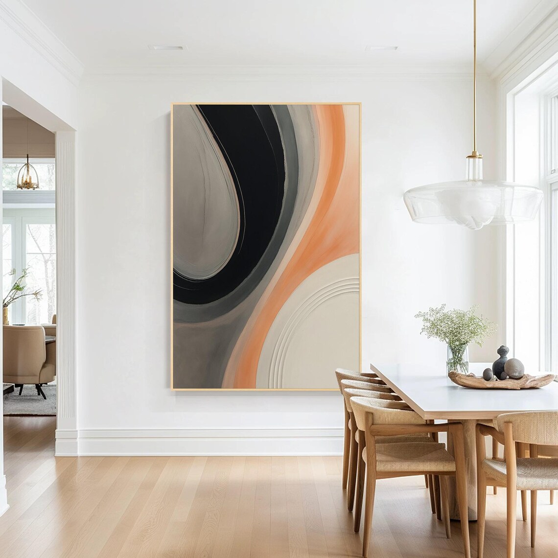 Abstract Textured Painting, Modern Minimalist Decor - Image 4