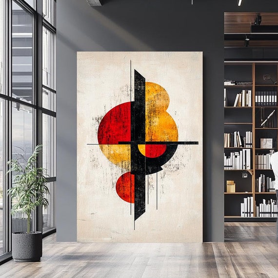Large Abstract Wall Art Print Modern Minimalist Artwork For Living Room Decor Unique Home Decoration Neutral Wall Art Piece