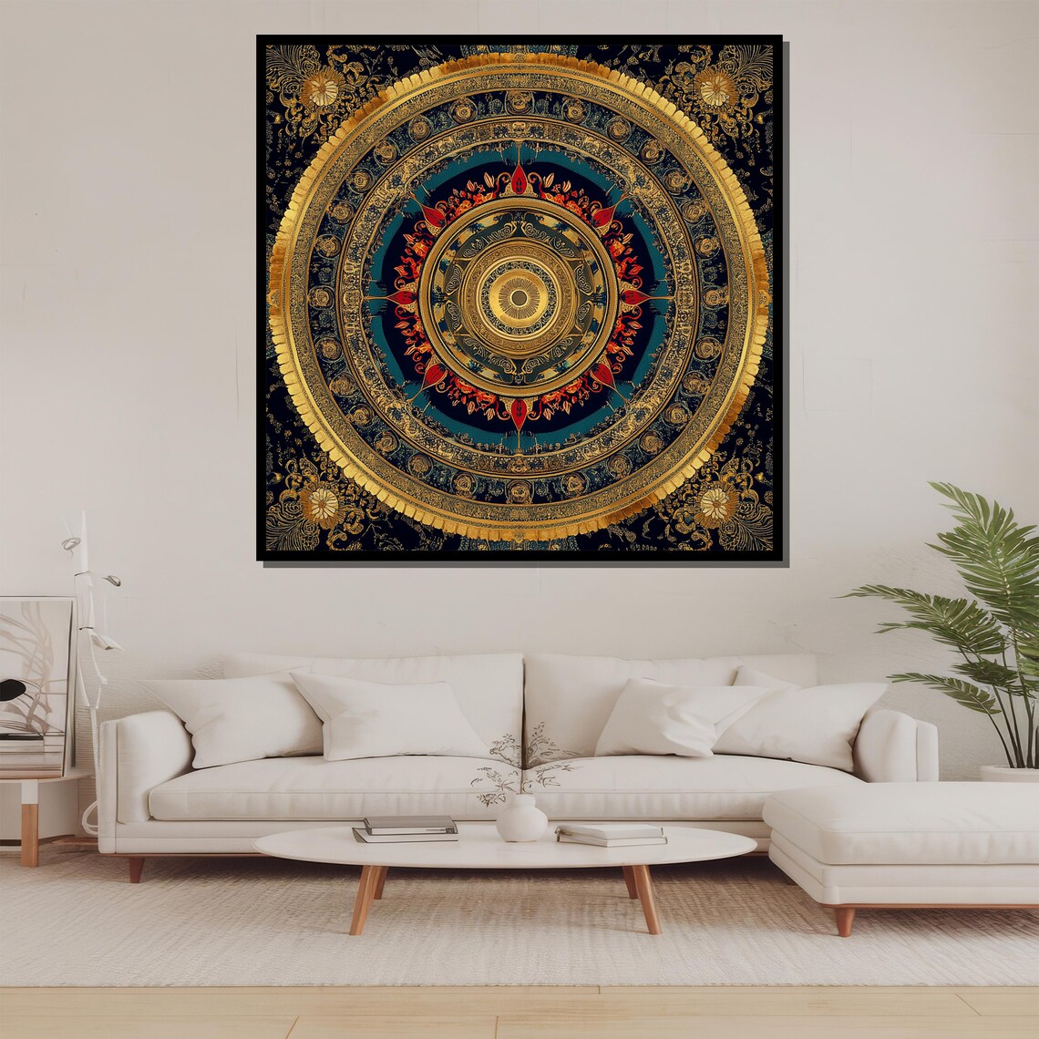 Colorful Mandala, Intricate Circle Art Print - Image 2