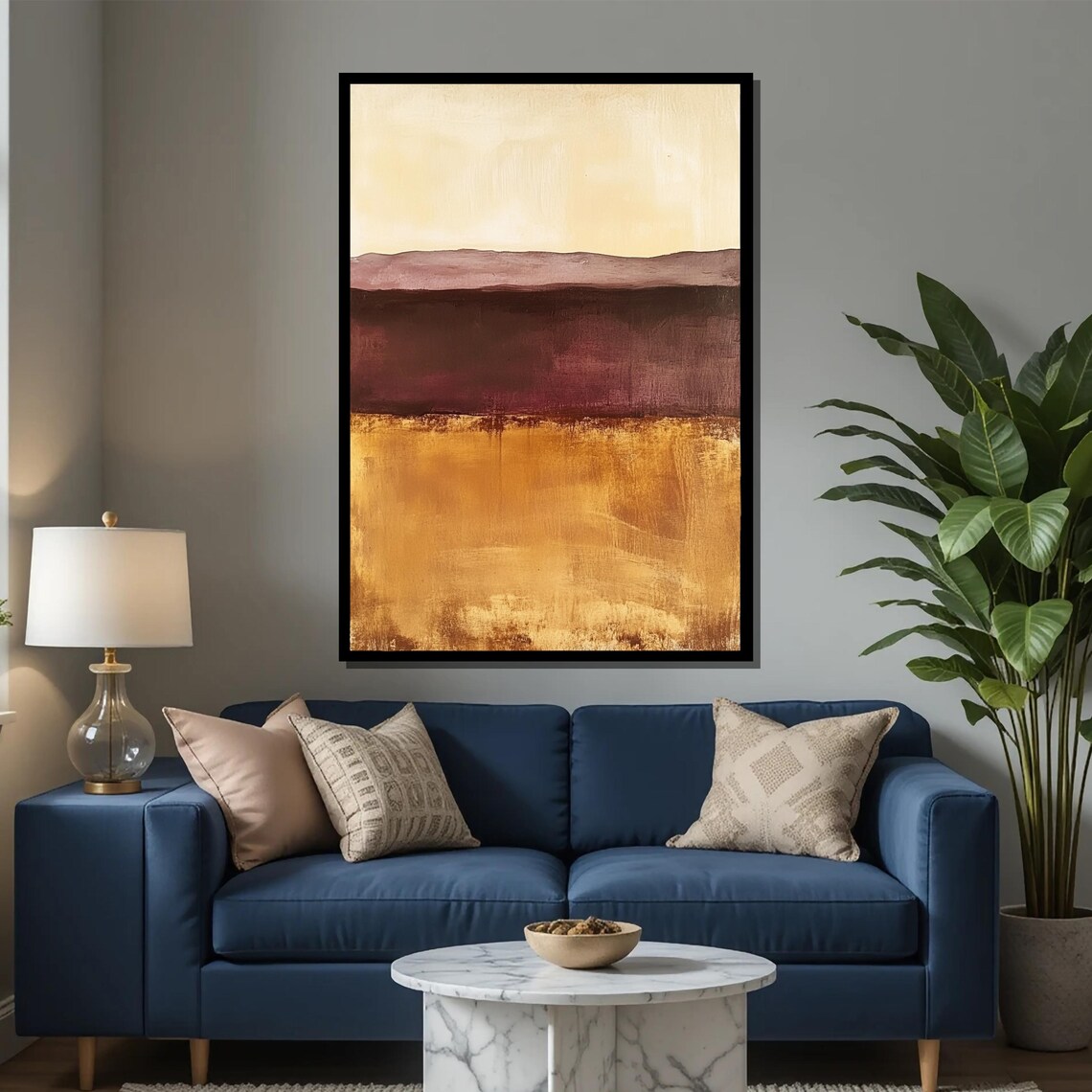 Mark Rothko Abstract Painting, Neutral Color Field - Image 2