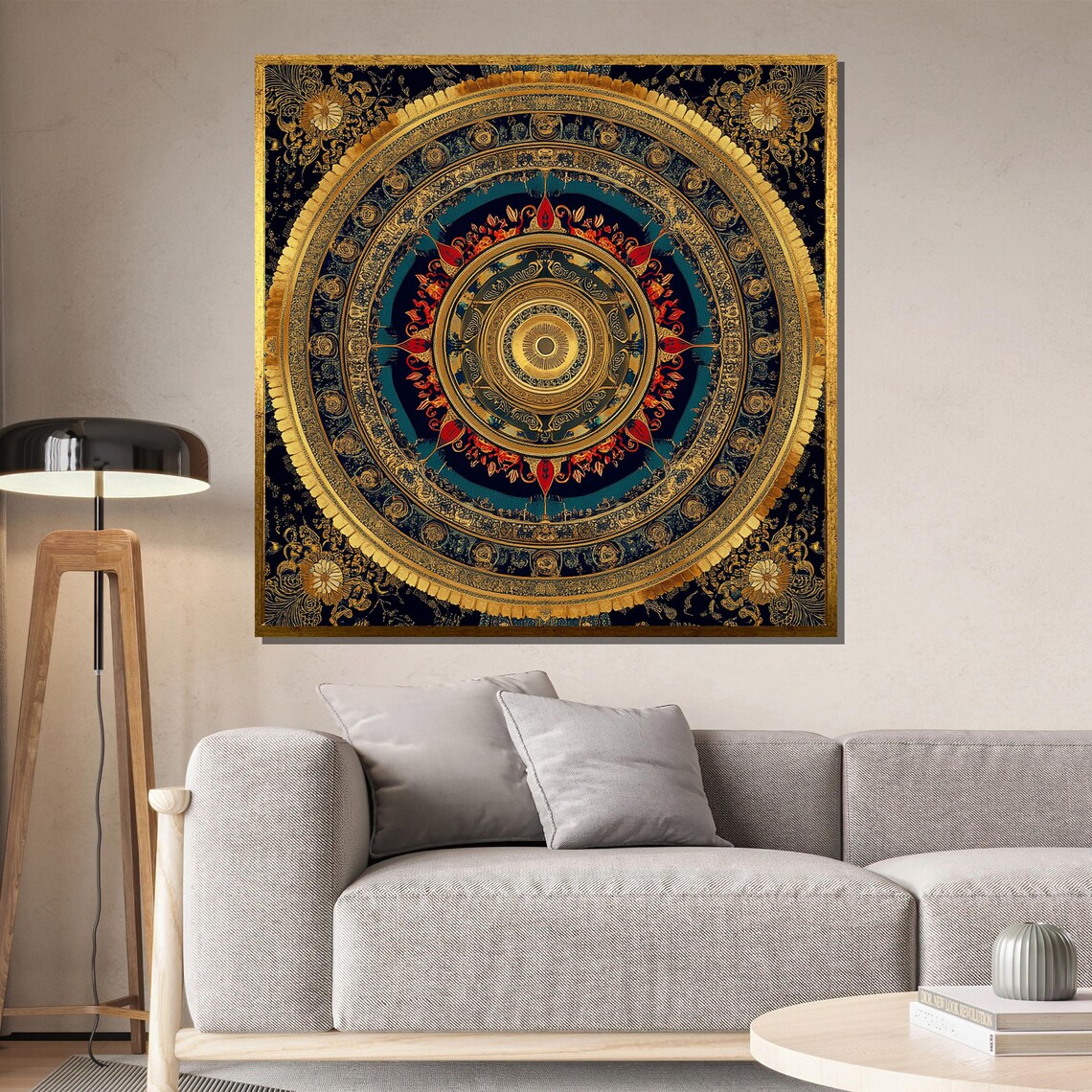 Colorful Mandala, Intricate Circle Art Print