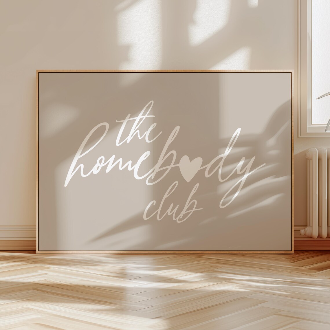 Homebody Club Minimalist Heart Art Print