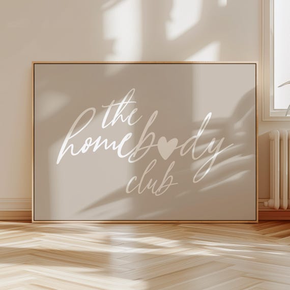 Homebody Club Minimalist Heart Art Print