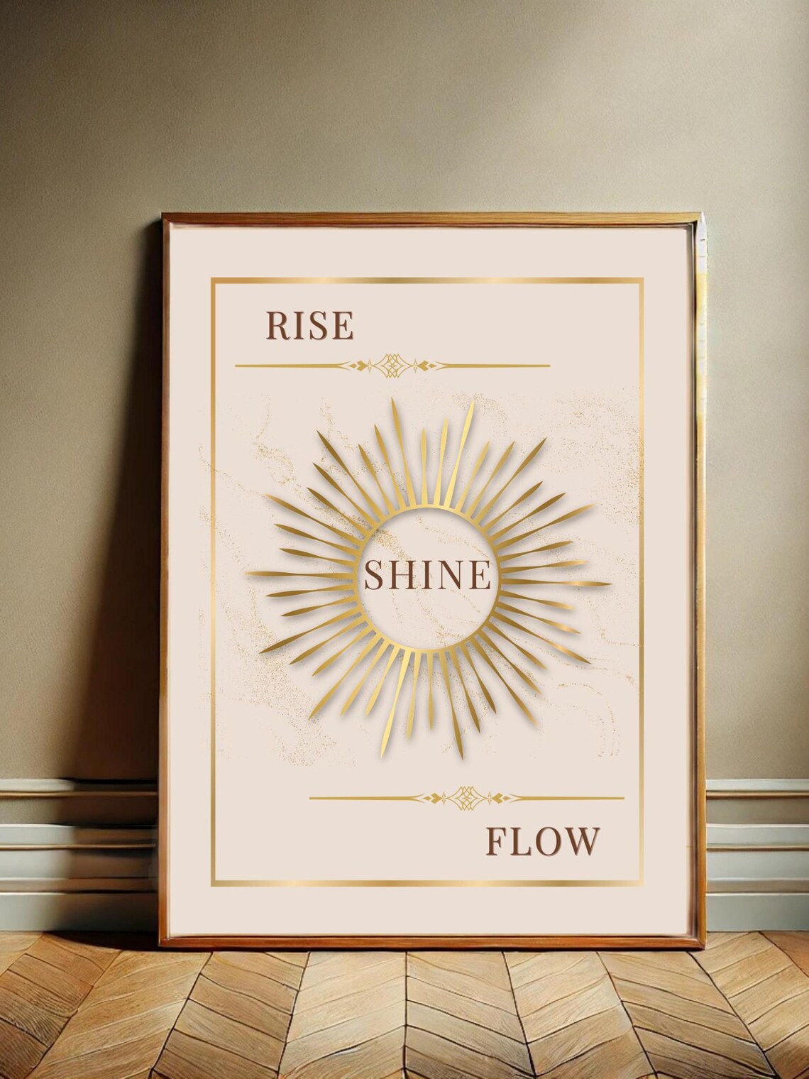 Motivational Poster Gold Boho Wall Decoration Selflove Affirmation Spiritual Art Instant