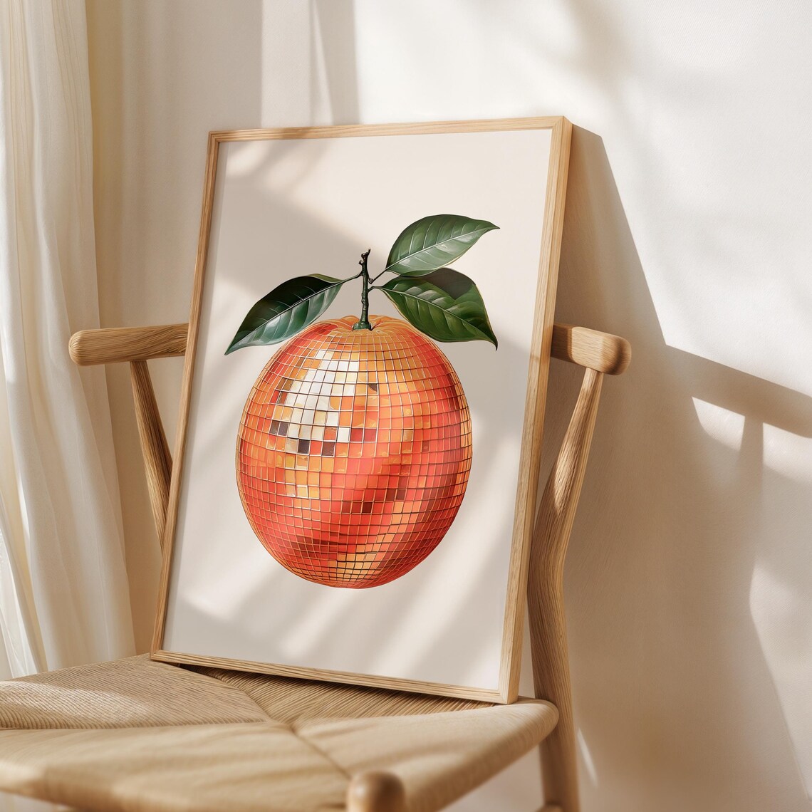 Orange Poster For Dinning Room Wall Art Print
