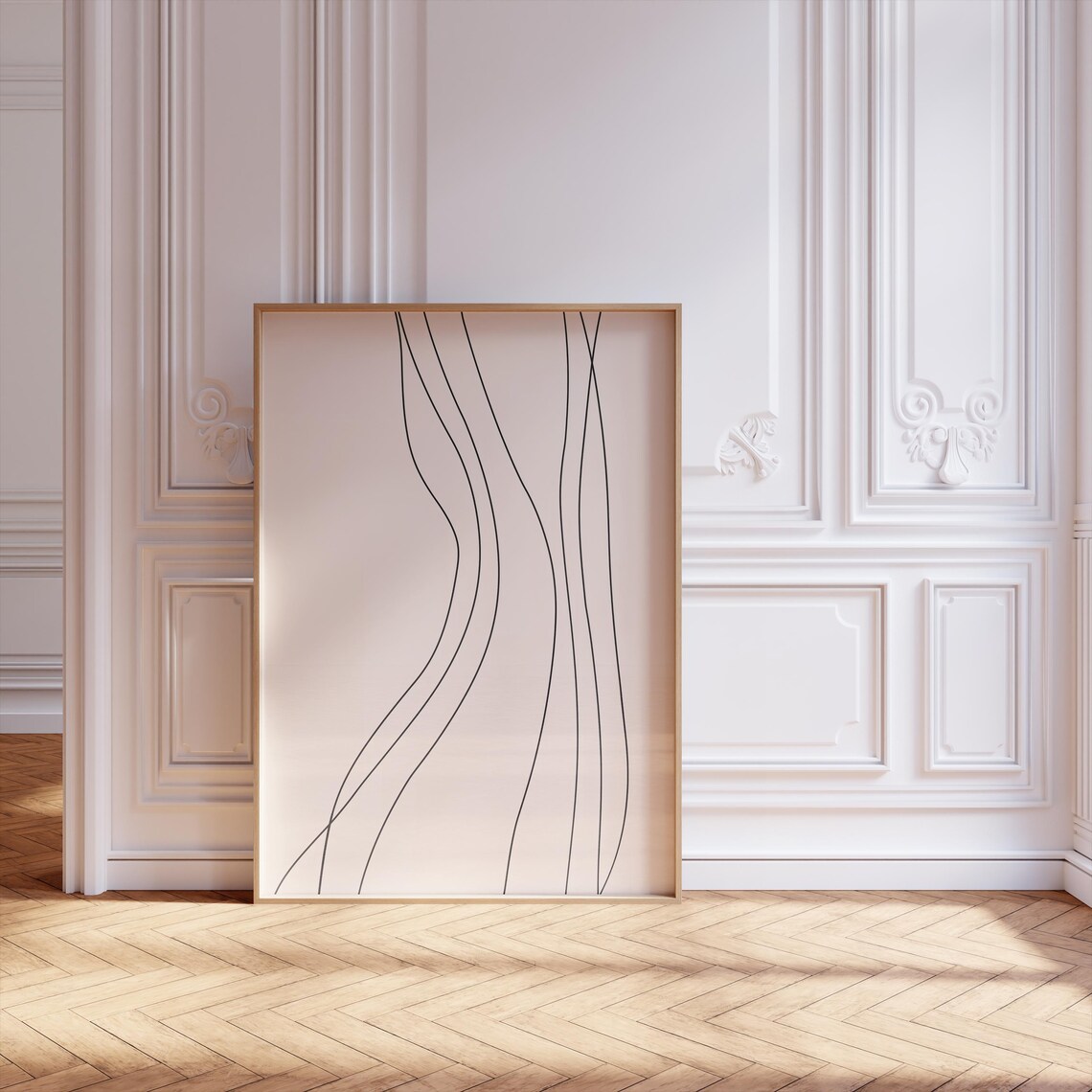 Line Art, Scandinavian Minimalist Poster