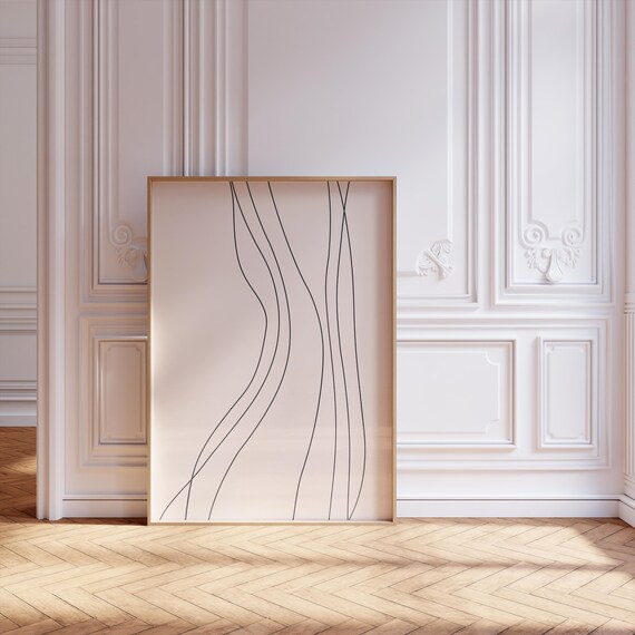 Line Art, Scandinavian Minimalist Poster