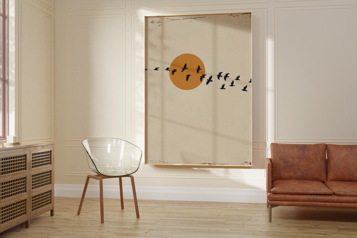 Japandi Art Print, Japanese Scandinavian Abstract - Image 2