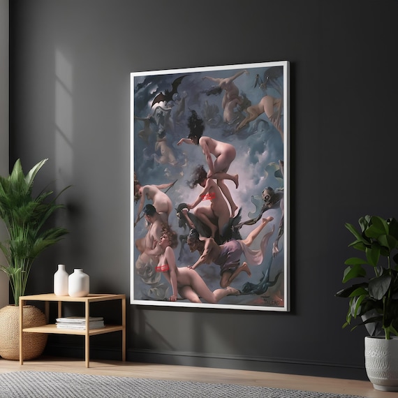 Luis Ricardo Falero Witches Sabbath Fantasy Classic Art Poster