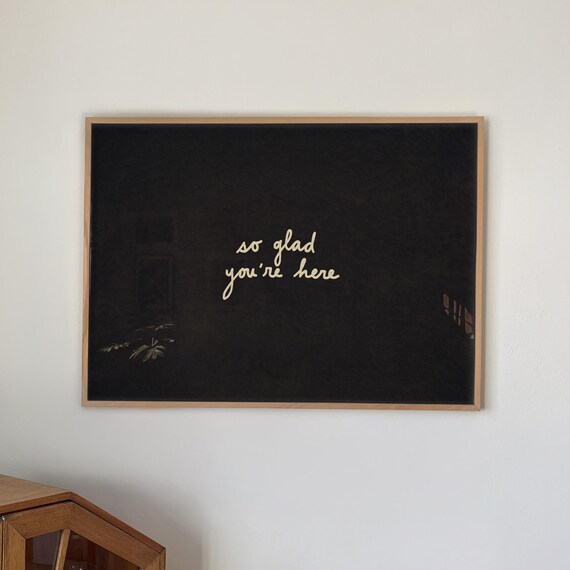 So Glad Youre Here Print Guest Room Decor Entryway Wall Art Digital Download Horizontal