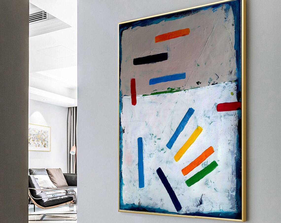 Abstract Modern Painting, Large Abstract Wall Art Print - Image 3