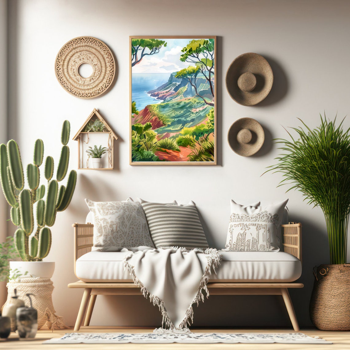 Waimea Canyon Red Cliffs Overlooking the Pacific Ocean Kauai Poster - Image 2