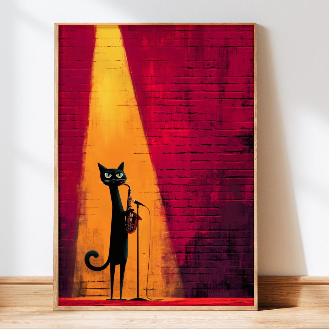 Cool Cat With A Trumpet Jazz Club Poster