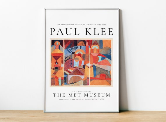 Paul Klee Temple Gardens Exhibition Poster