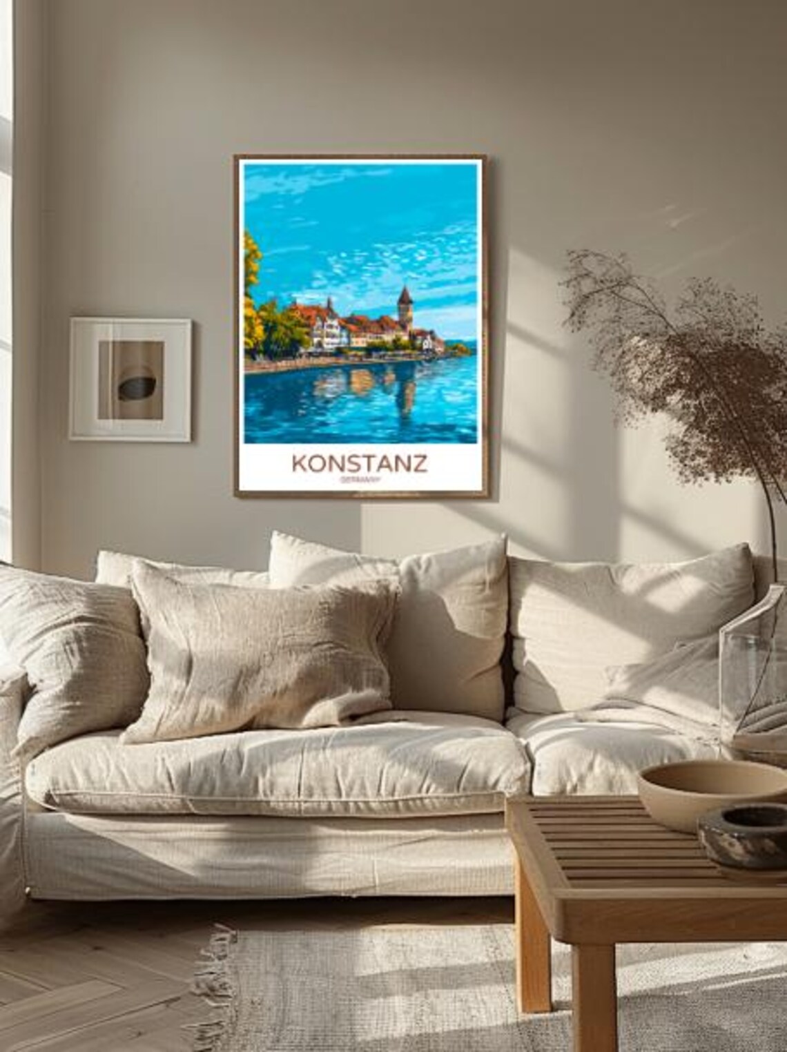 Konstanz Germany Lake Constance Waterfront Vintage Travel Poster - Image 2