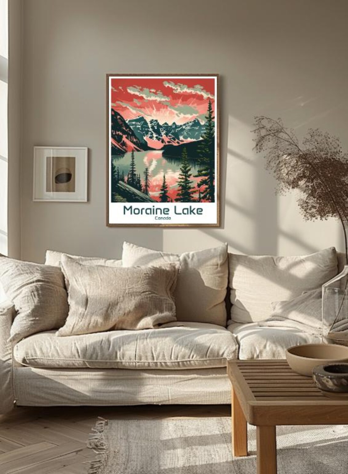 Moraine Lake Canada Sunrise Valley of Ten Peaks Travel Poster - Image 3