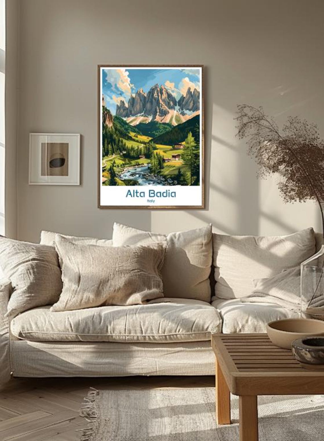 Alta Badia Italy Dolomites Alpine Valley Summer Travel Poster - Image 3