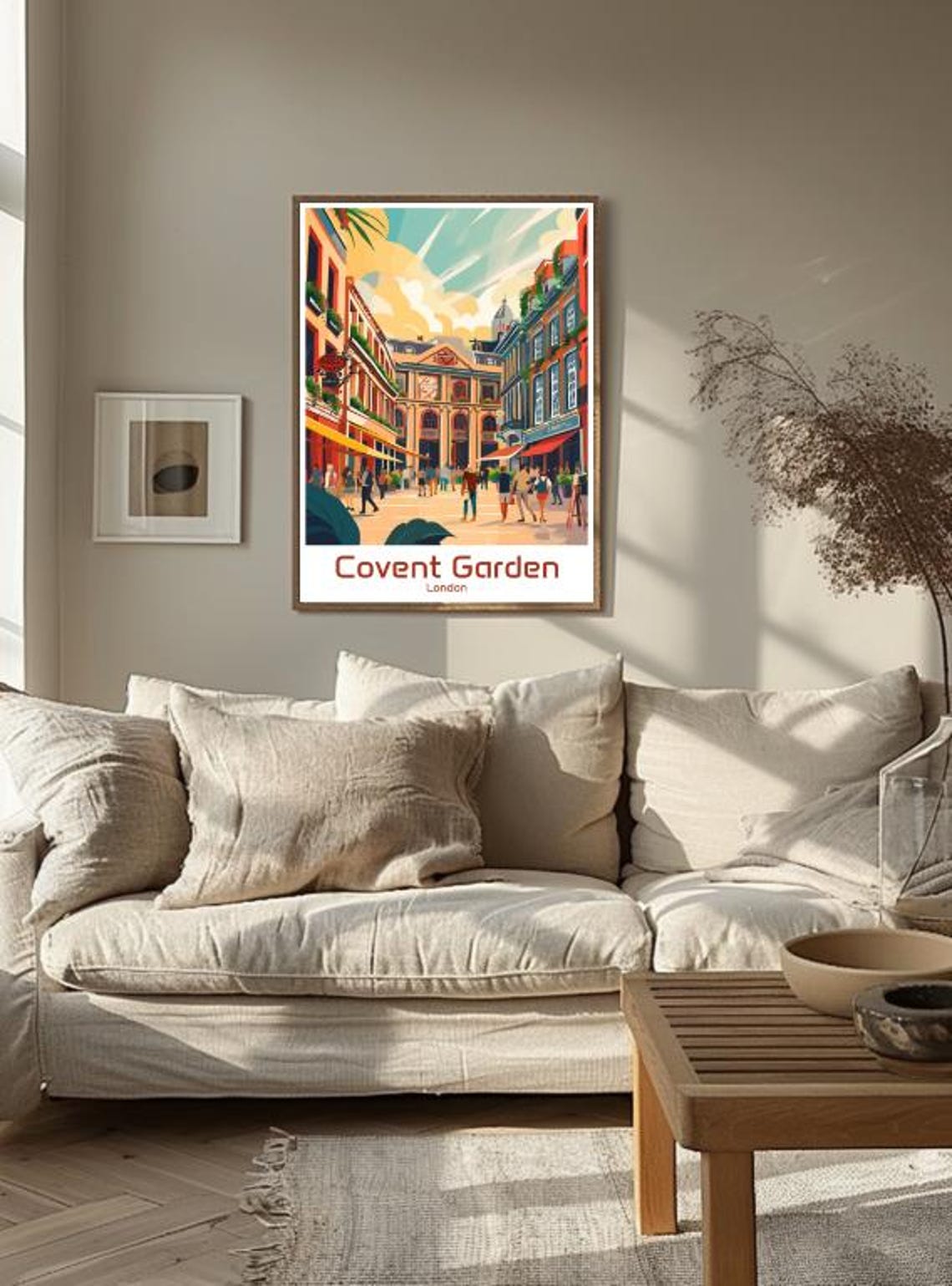 Covent Garden London Travel Posterhistoric Market Wall Art Cityscape Print Covent Garden Decor London Travel Gift Minimalist Urban Artwork - Image 3