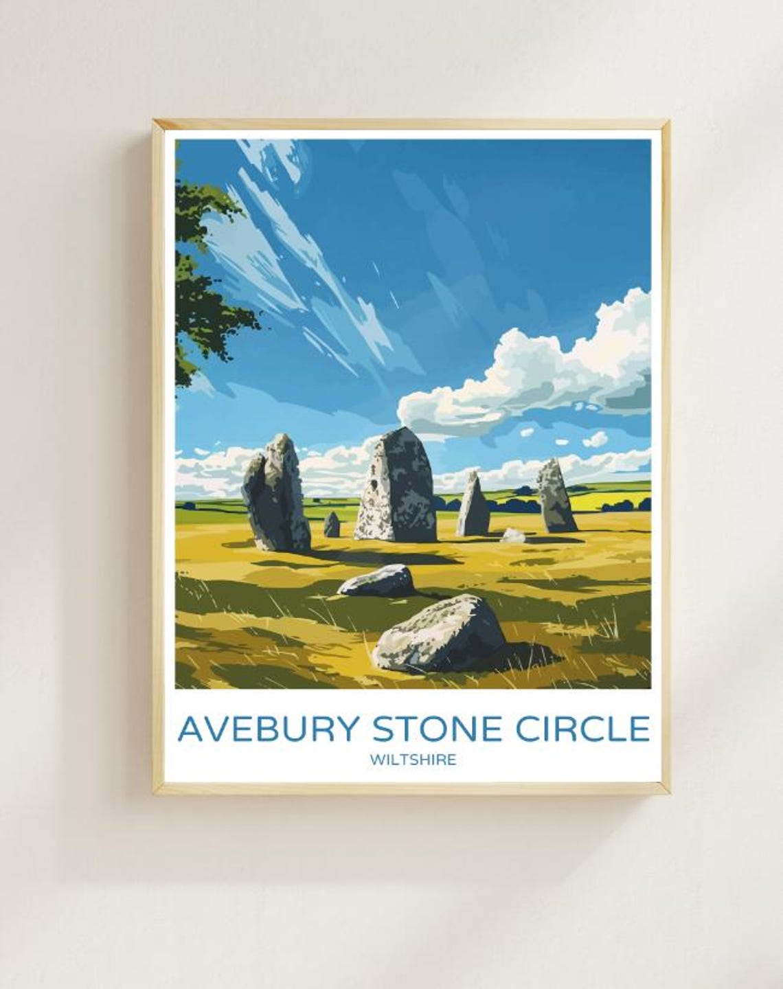 Avebury Stone Circle Wiltshire Neolithic Standing Stones Poster