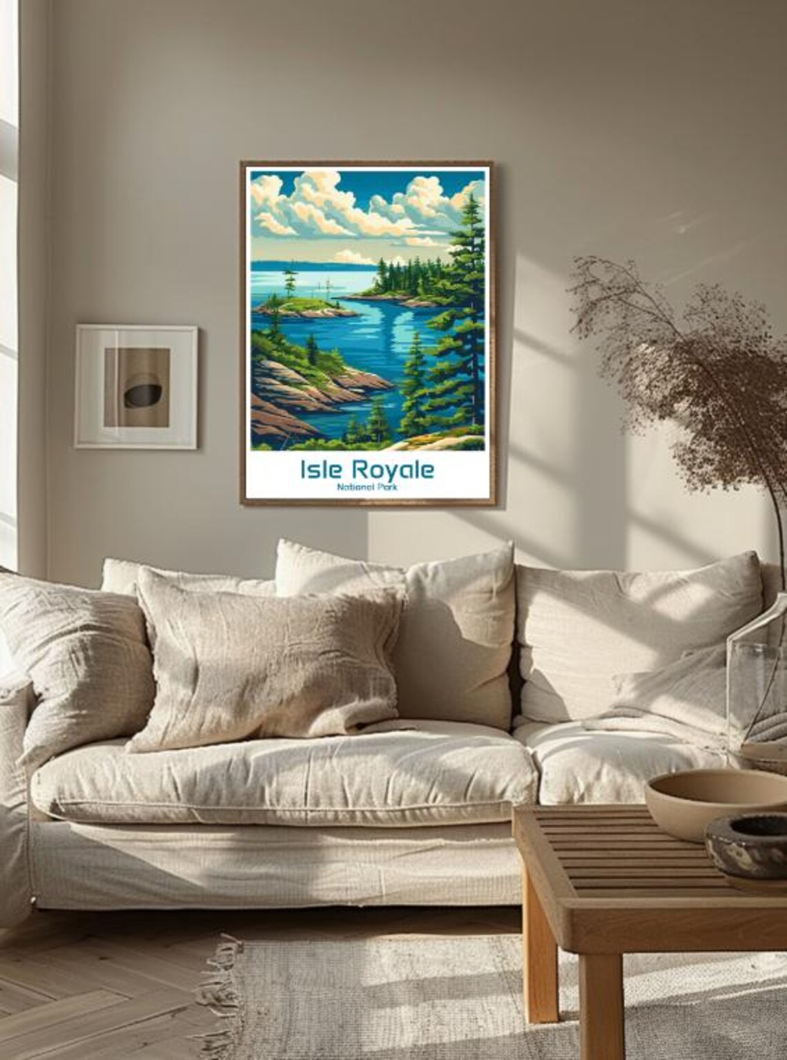 Isle Royale National Park Pine Shoreline Lake Superior Poster - Image 3
