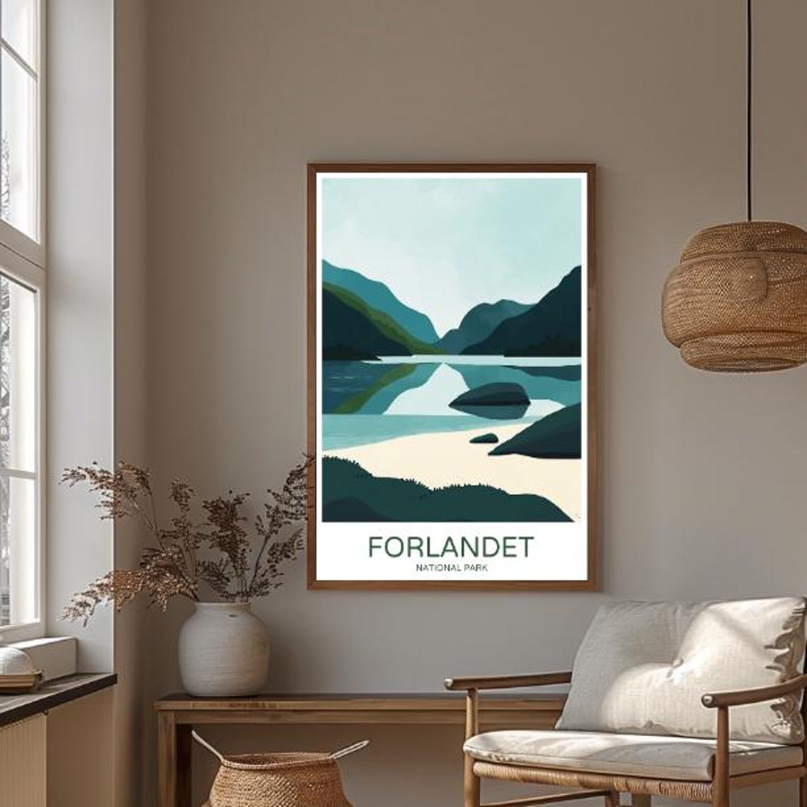 Forlandet National Park Travel Posterbreathtaking Coastal Landscape Wall Art Of Norways Islands Wildlife Nature Decor Adventure Print - Image 3