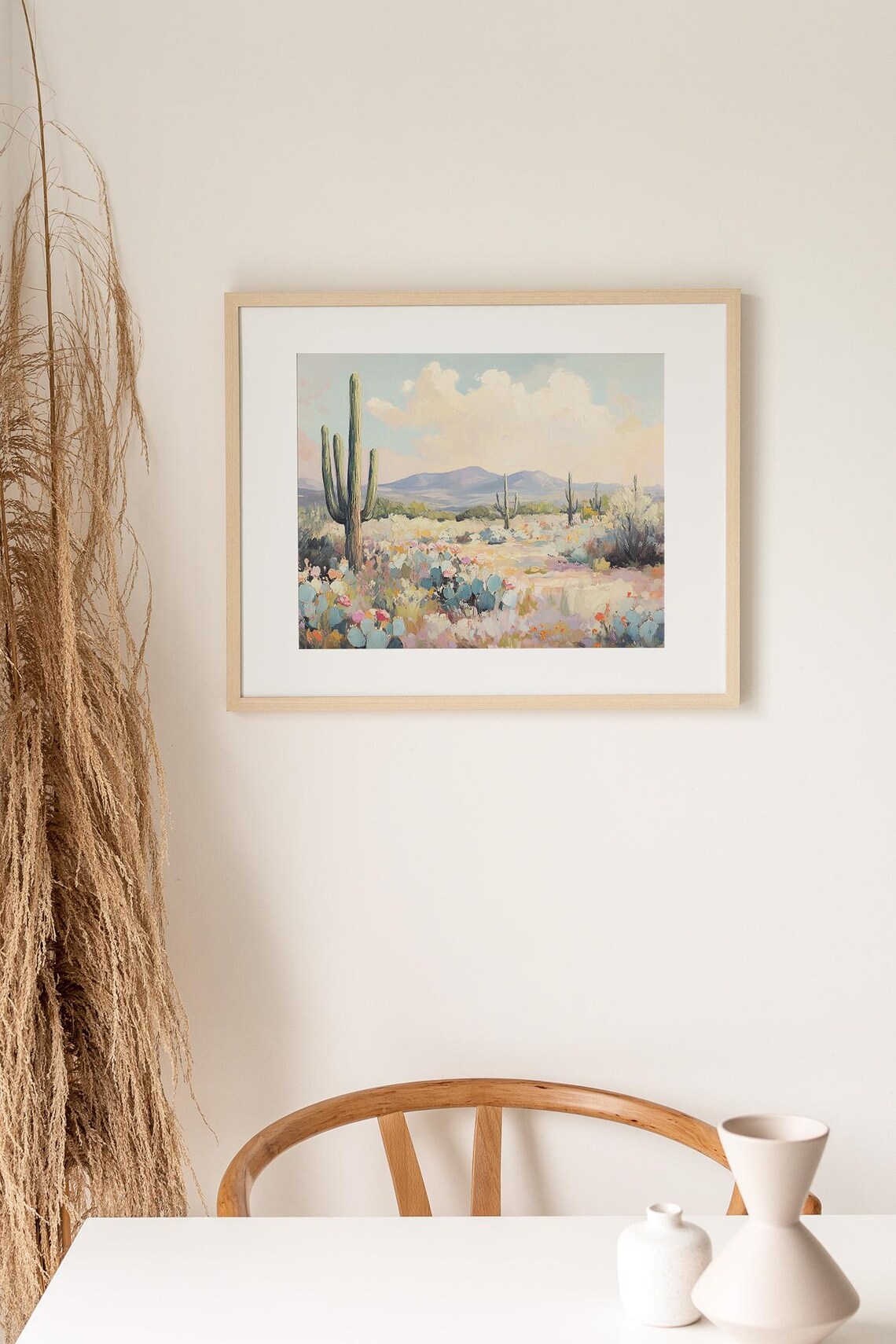 Desert Bloom Landscape Art Print, Southwestern Decor - Image 3
