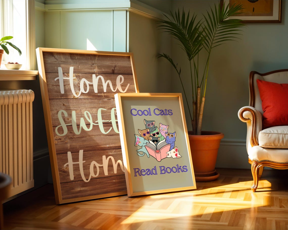Home Sweet Home, Living Room Quote Art Print - Image 2