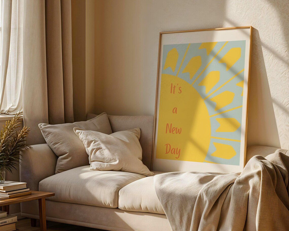 It’s A New Day, Motivational Quote Art Print - Image 3