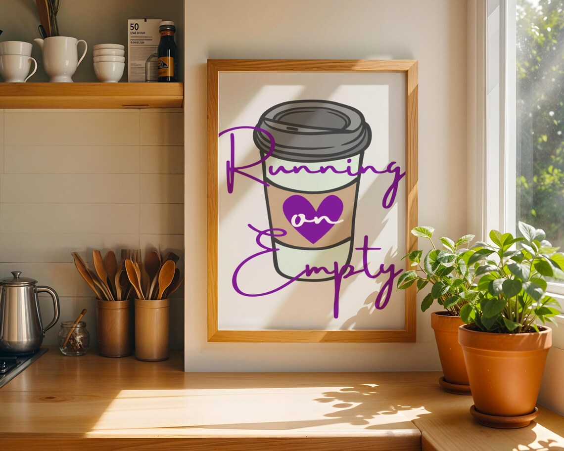 Running Empty Coffee Cup, Coffee Lover Gift - Image 3