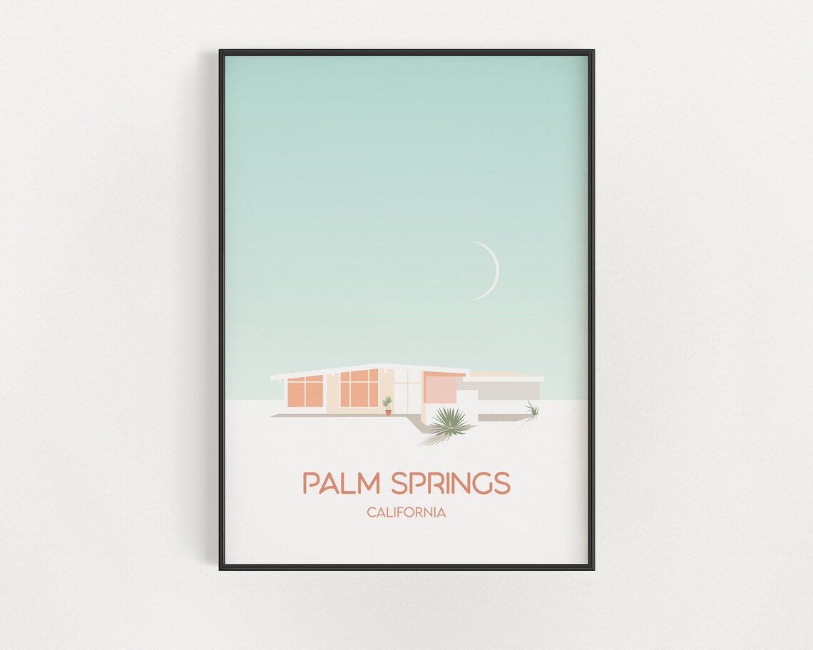 Palm Springs Midcentury Modern California Art Print