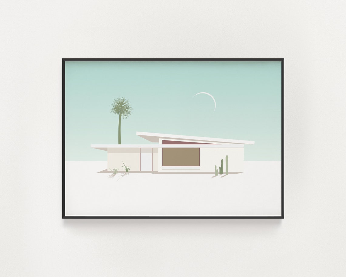 Mid Century Modern Palm Springs House Poster